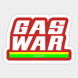 GAS WAR Sticker